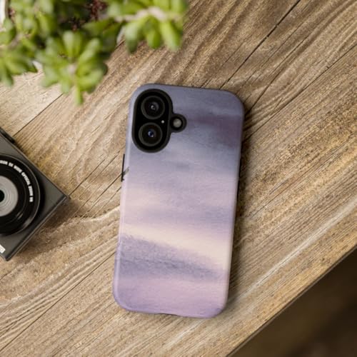 Coque rigide mate iPhone 16 oiseau violet finition premium et design épuré - 4