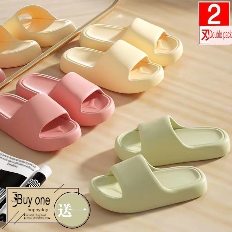 Image of DRUNKEN Slippers For Men Winter Sandals Casual Flats Home Footwear Man Girls Sliders Flip Flops Chappals Ladies Clogs Sleeper Slides Stylish Ortho Soft