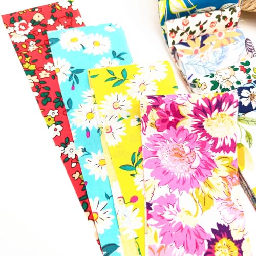 Image of 42pcs 2.4 * 19 inch Fat Quarter BundlesCotton Jelly Roll Easter Fabric Strips for Quilting Crafting Precut Patchwork for Sewing DIY Crafts (Mix)