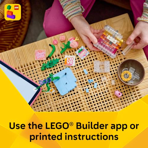 LEGO Creator 3 in 1 Floral Decor Perfume Bottle 31383 | Building Toys for Girls & Boys, Ages 8+, 3 Building Options, Bedroom or Desk Decor, 286 pieces, Gift for Birthdays - image 6