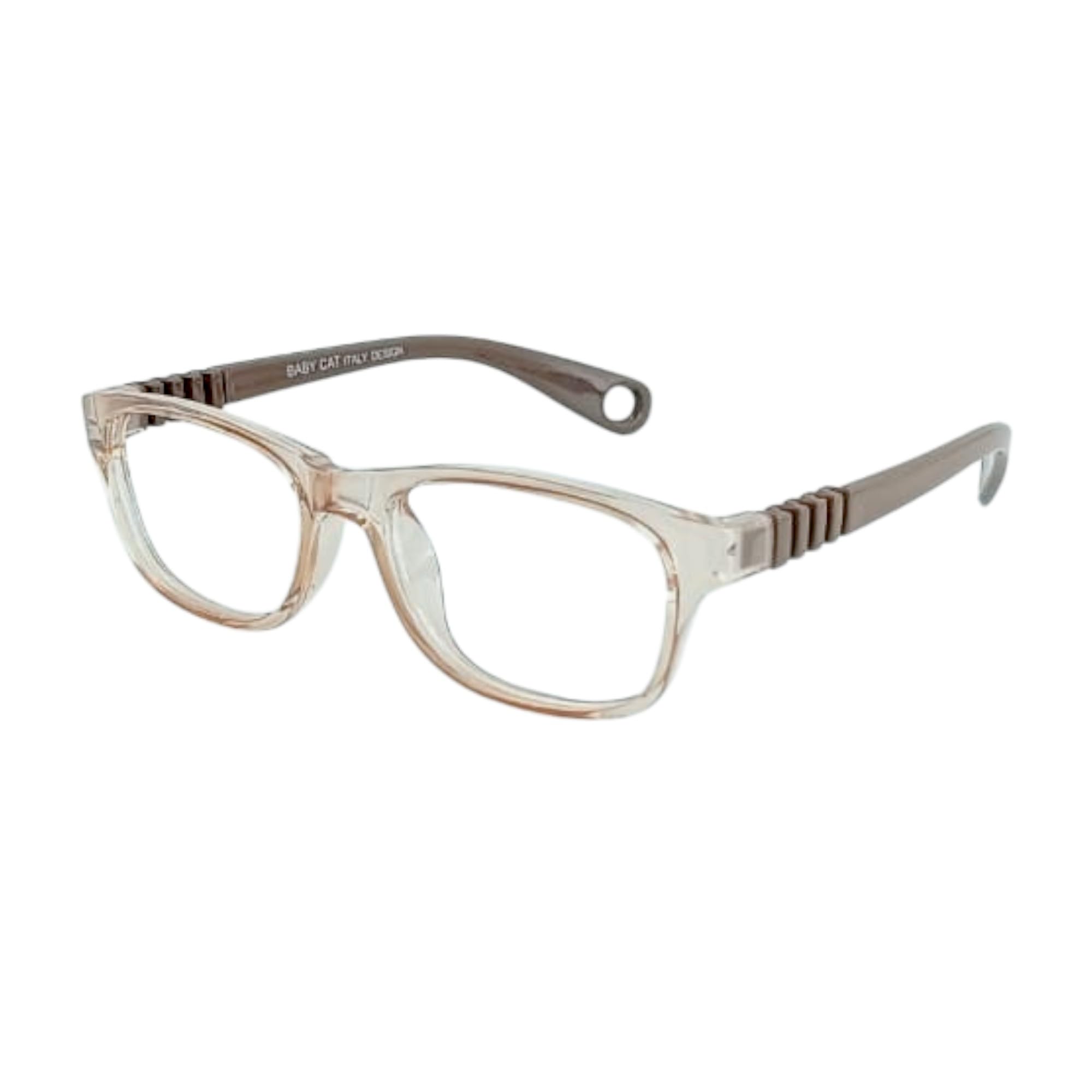 Redex Stylish Full Rim Rectangle Shape Flexible & Unbreakable Eyeglasses for Kids (Brown) - Image 4 thumbnail