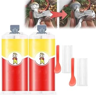 All-Purpose Repair Glue,Strong Casting Repair Glue for Metal bonding Agent Paste,AB Glue Metal Repair Agent,Quick Dry Soldering Glue Sealant for Repairing All Surfaces (2pcs)