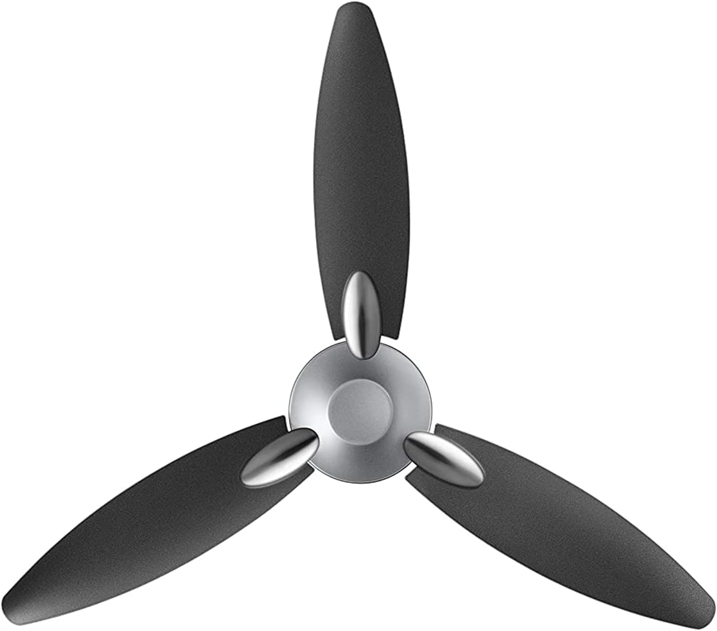Bloom Daffodil Goodbye Dust Ceiling Fan 1250mm, Sparkle Grey and Black