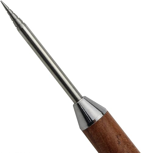 Miniatura 3 de Pluma artística de café de acero inoxidable para café con puntada de lujo, herramienta de barista, aguja de café con mango de madera, aguja de café