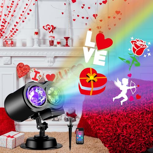 Brighter Valentines Day Lights Projector,2026 Upgrade Holiday Projectors with 19HD