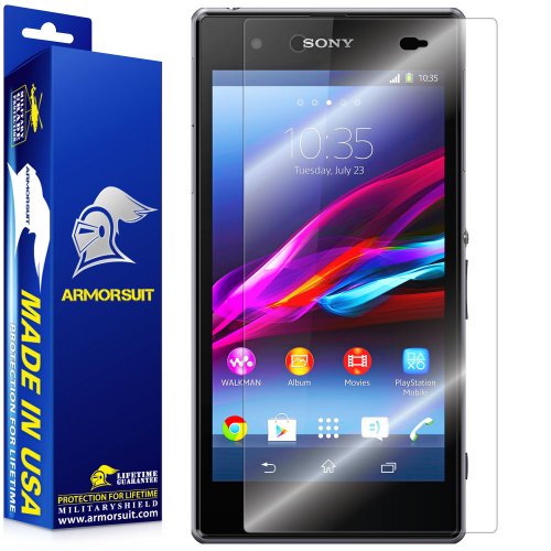 ArmorSuit MilitaryShield Screen Protector for Sony Xperia Z1S - [Max Coverage] Anti-Bubble HD Clear Film