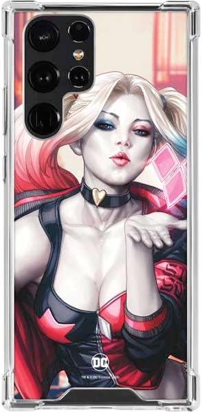Skinit Clear Phone Case Compatible with Galaxy S23 Ultra - Officially Licensed DC Comics Harley Quinn Rebirth Cover #1 Legacy Color Variant Art by Art Germ Design