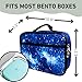 Fenrici Galaxy Lunch Box for Boys, Kids, Boy's Lunch Box for School, Insulated Lunch Bag for Preschool, K-6, Soft Sided Compartments, Spacious, BPA Free, Food Safe,10.8in x 8.5in x 2.8in, Blue