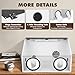 2 Holes Fully Enclosed Electric Grinding Table Polisher Acrylic Cover Dust Box with Led Light and Blower for Polishing Machine-Ship in Two Packages