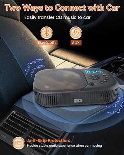 Monodeal CD318 Cd Player Portable,Monodeal Dual Stereo Speakers Portable Cd Player thumb #7