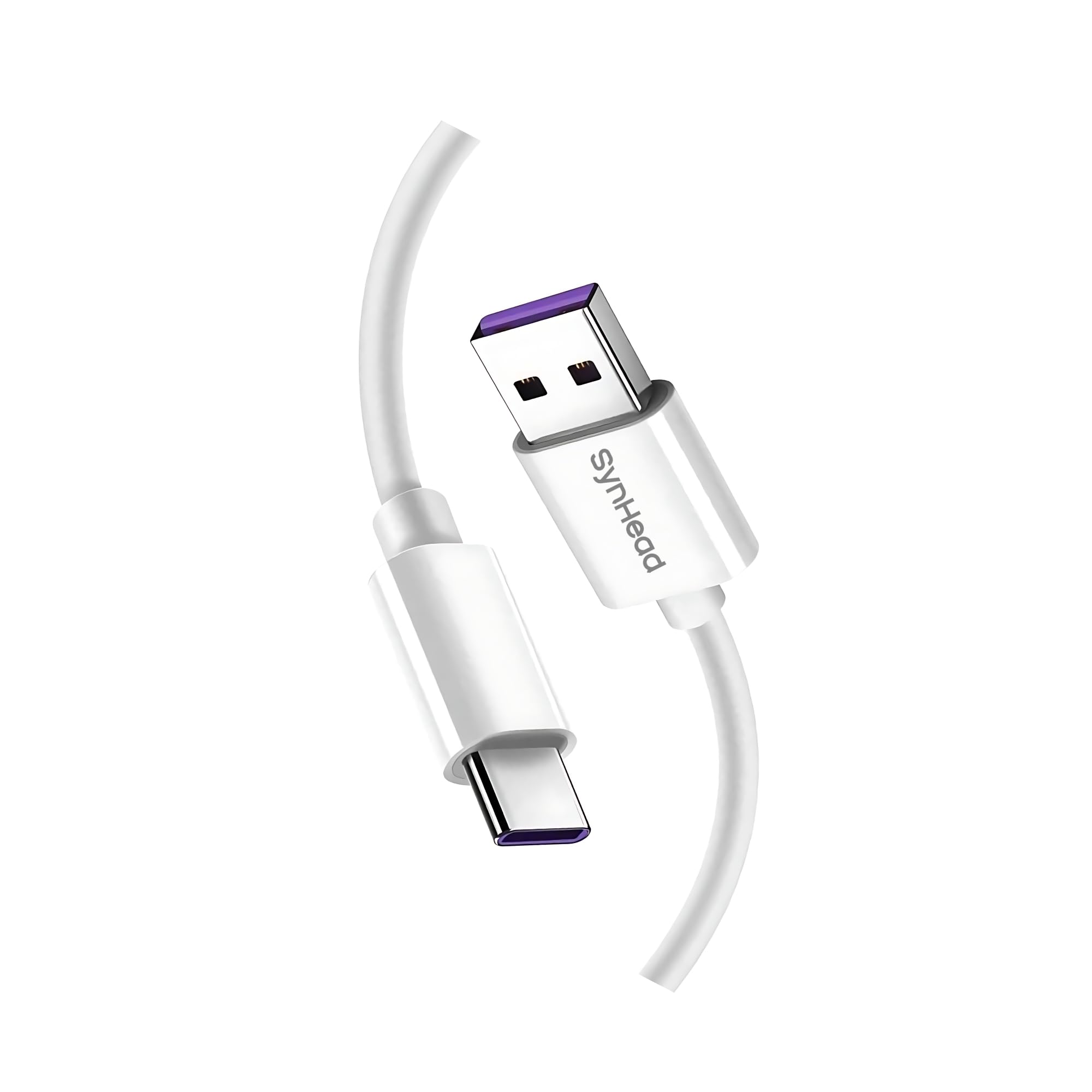 SynHead Type C Cable - Fast Charging, 1meter length, TPE Build, Type C Cable for Smartphones, Tablets, Laptops & other Type C devices, 480Mbps Data Sync, Flexible [White] (B0C4PGC2DP) Amazon Price History, Amazon Price Tracker