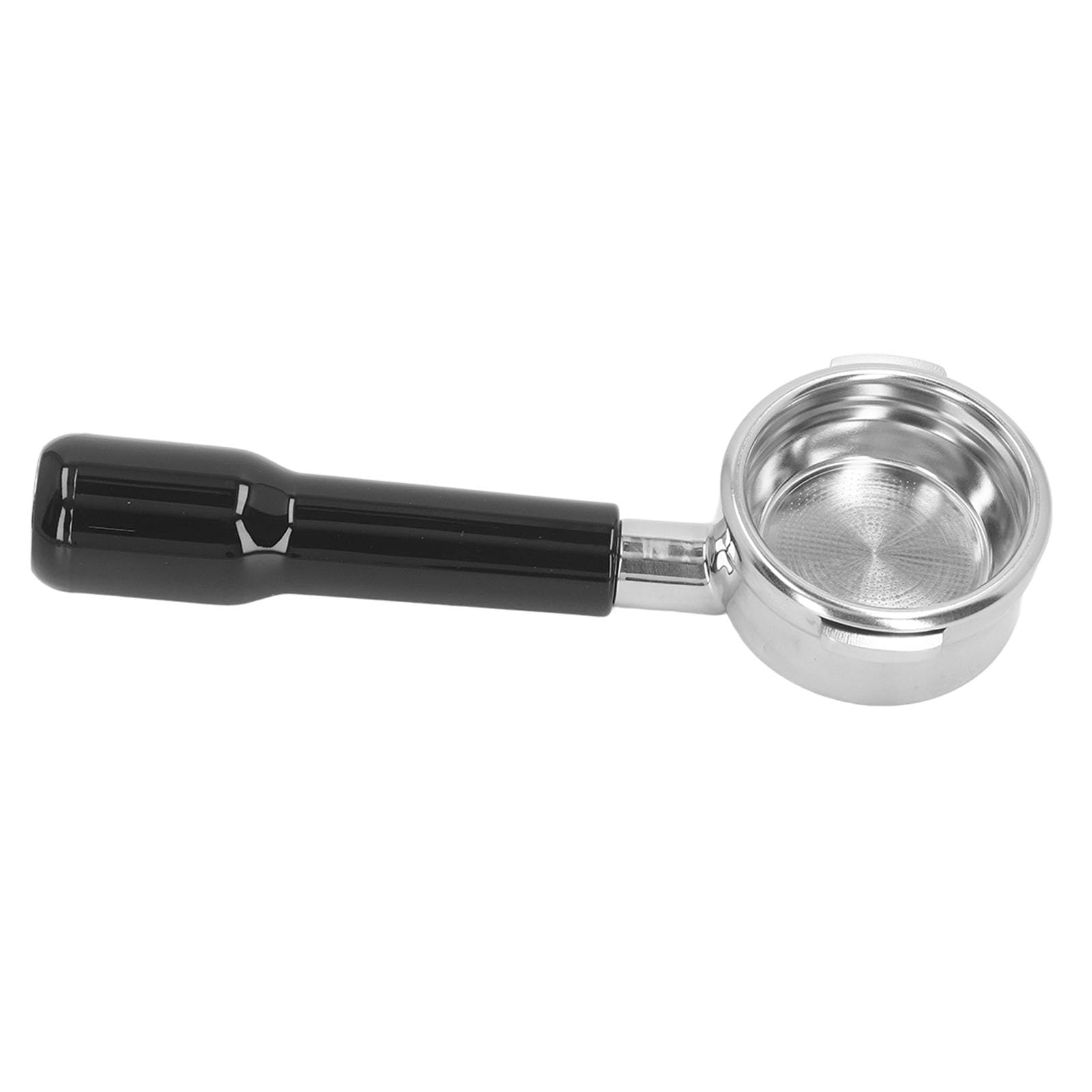 58mm Portafilter Bottomless Portafilter con Manico Rimovibile per (BLACK)