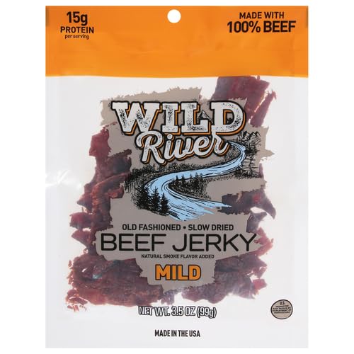 Jack Links Wild River Mild Beef Jerky 3.5 oz. Bagged - Case of: 8;8