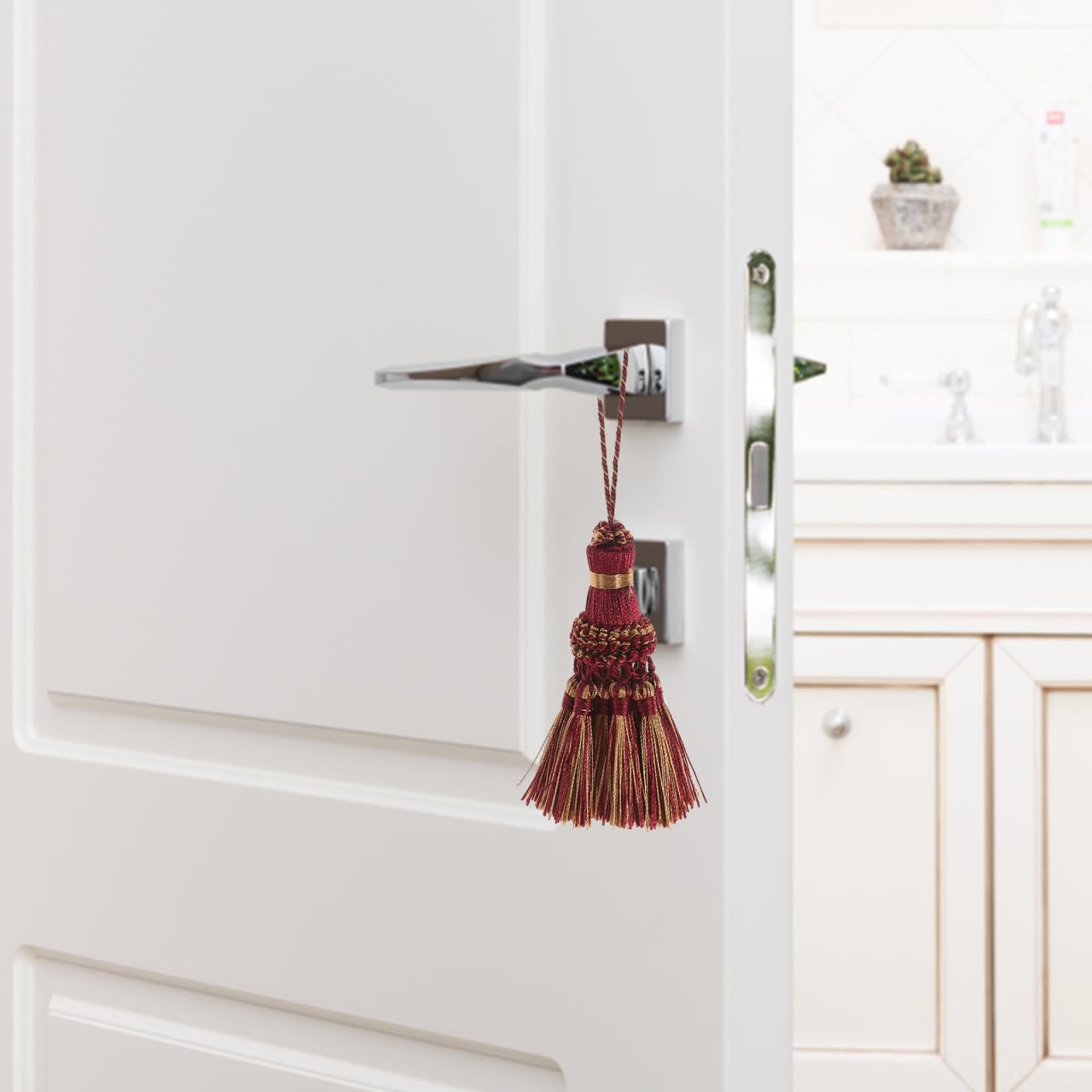 jojofuny 2 Piezas Borlas Decorativas Rojas para Cortinas 20cm Colgantes De Borla para Manualidades Y DecoracióN del Hogar Accesorios para Puertas Y Muebles
