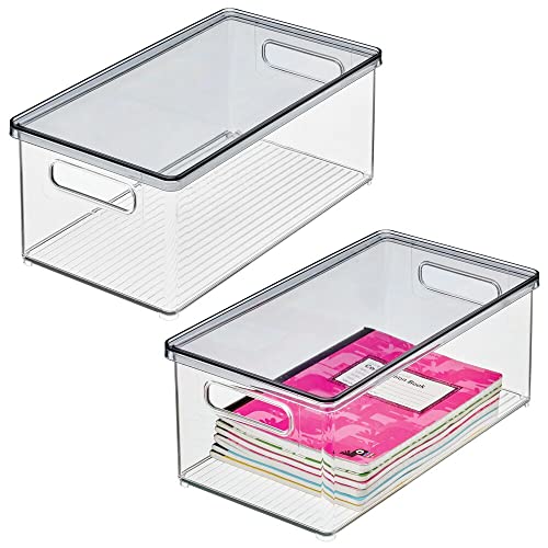 MDesign Set da 2 box in plastica per ufficio o