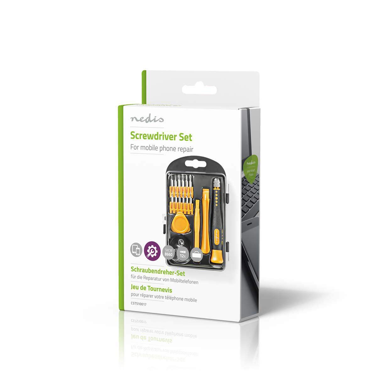 Kit 17 In 1 Cacciaviti Per Riparazione Telefono &ndash; Per IPhone, IPad, Samsung, PSP E Altri