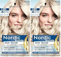 Schwarzkopf Nordic Blonde, Hair Lightener, L101 Silver Blonde (Pack of 2)