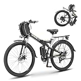 [Folding ebike 1000w powerful Motor,48V 960wh Removable Battery Waterproof IPX4,40miles Range] Equipped with a 1000W brushless motor, the maximum speed is 22MPH. The 48V 960Wh detachable lithium battery pack has passed the IPX4 waterproof certificati...