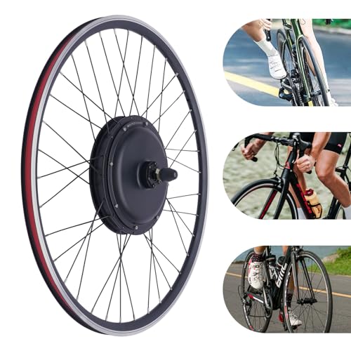 GrfceVue Electric Bike Conversion Kit, 48V 1000W 700C 28\"/ 29\" Front Wheel Powerful Motor E-Bike Conversion Kit Electric Bicycle Ebike Conversion Kit with LCD Display & PAS, 5-Gear Speed Adjustment - Thumbnail 7
