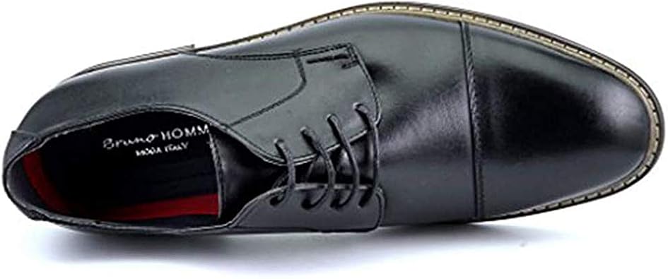 Bruno Marc Moda Italy Prince Men's Classic Modern Oxford Lace Dress Shoes