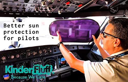 Kinder Fluff Car Window Shade (4Pack)-Car Sun Shade For Baby-The Only Certified Car Sun Shade To Block 99.95% Uvr-Mom’s Choice Gold Award Winning Car Window Shade For Baby & Aircraft Pilot #TOP4