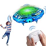 【Fernbedienung】✈️ - Mit einer Fernbedienung können Sie die Flugrichtung nach Belieben steuern. Keine Sorge, dass sie wegfliegt. Das fliegende Spielzeug kann drinnen und draußen fliegen, da die Fernbedienung in Ihren Händen liegt