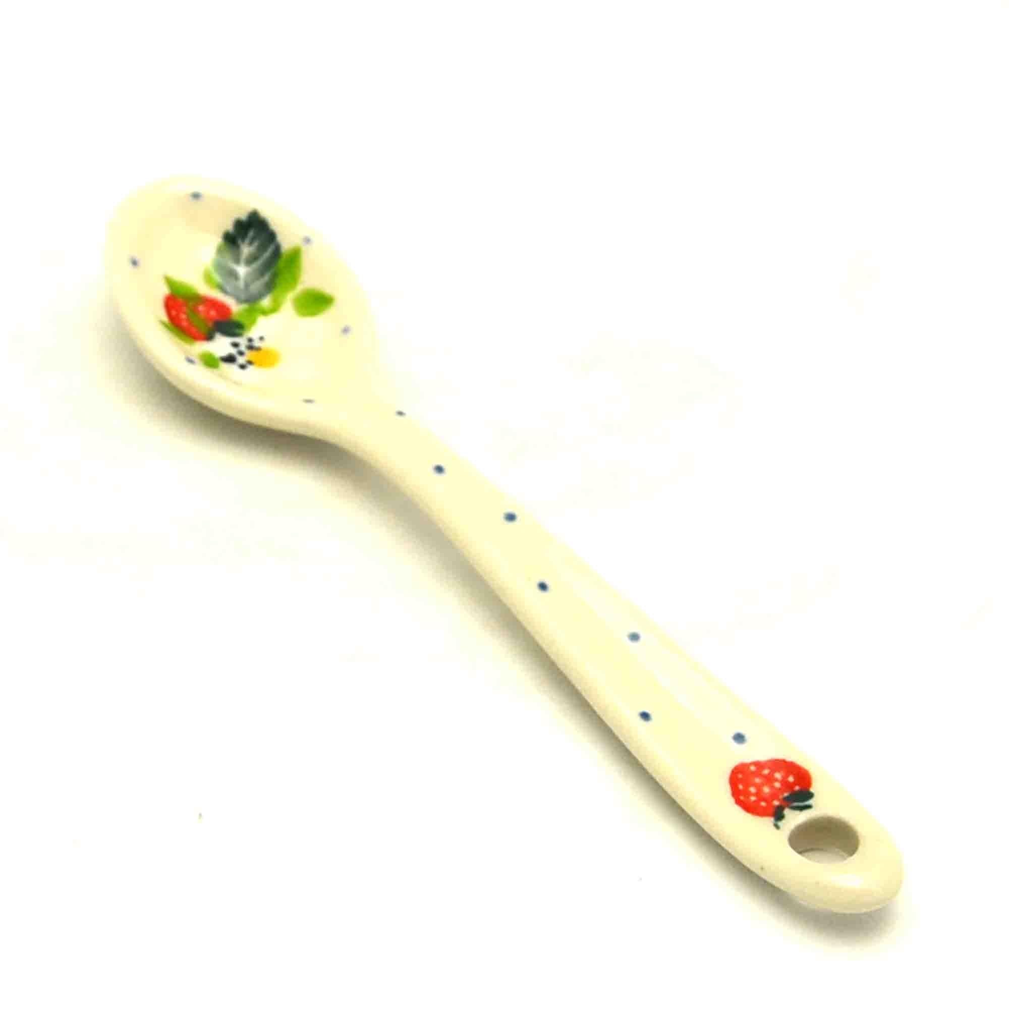 Georgia Blue Polish Pottery Spoon - Small -3