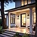 Large Outdoor Wall Light Fixtures 2-Pack, Anti-Rust Porch Lights with Tempered Glass, 17