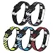 iHillon For Fitbit Alta (HR) Bands, 5-Pack Two-Toned Breathable Sport Strap with Metal Buckle for Fitbit Alta/ Alta Hr for Women Men, Small