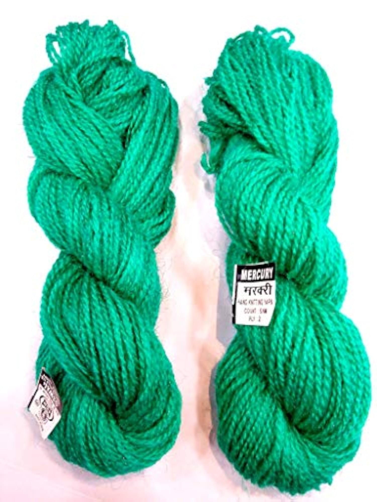 Shiny Glitter Glazy Green Woolen Crochet Yarn, 300gm