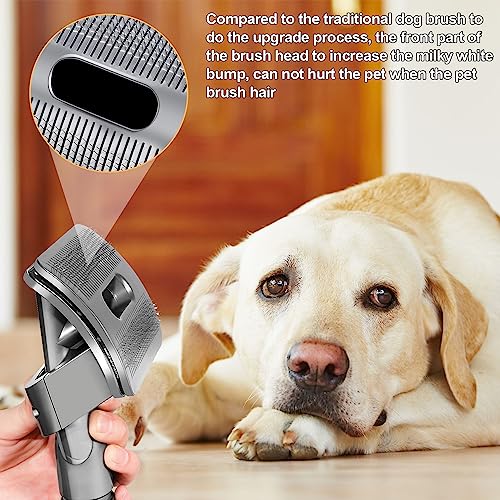Hundebürsten Staubsauger Aufsätze Fell Set, Tierhaarbürste für Dyson Aufsatz V15 V12 V11 V10 V8 V7, Katze Hunde Tierhaarbürste Adapter für Dyson Staubsauger, Pet Grooming Kit