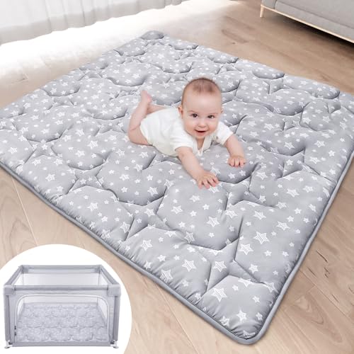 Baby Play Mat 50' X 50' Playpen Mat Fit for TODALE and Dripex Baby Playpen, One-Piece Crawling Mat...