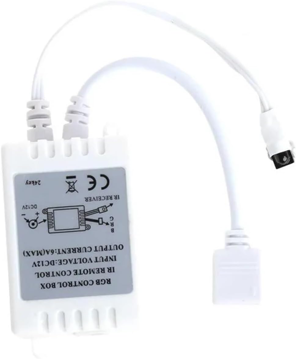 DC 12V RGB 赤外線リモコン 24 キー LED ドライバー調光器 LED ライトストリップ SMD 2835/3528/5