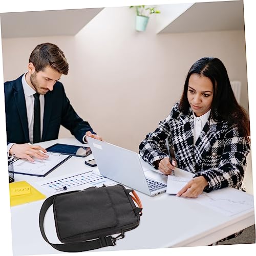Funda para portátil de 13,3 pulgadas gris oscuro, bolso acolchado delgado con correa 2