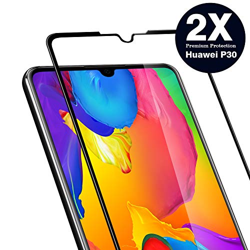 ZAPIG Verre trempé Huawei P30 (2 Pièces), Huawei p30 Protection Ecran Film en Verre Trempé, Protecteur d'écran Ultra Résistant Indice Dureté 9H pour Huawei p30 (Pack de 2)