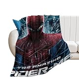 Jeter Couverture Spiderman Imprimé Canapé Couverture Doux Et Chaud Mignon Canapé Lit Couverture Voyage en Peluche Couverture Jeter Couverture pour Canapé 150x200cm