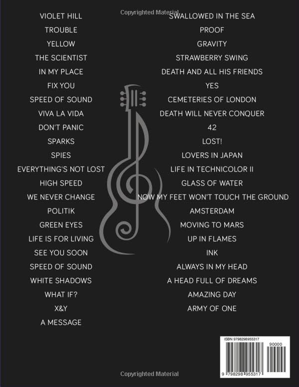 Coldplay Song Book fini les fausses notes partitions 45 titres