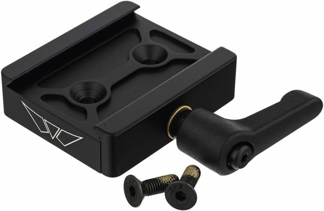 WARNE 7955M ARCA Rail Adapter, Atlas®, Toolless, Aluminum, Fits Atlas Bipods, Black