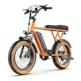 Tamobyke T63 Entry-Level Lightweight Electric Bike for Teens & Women, 500W Motor, 20 MPH, Removable Battery, 20'x4' Fat Tire Ebike, All-Weather Commuter E-Bike for Daily Riding & Rainy (Classic OR)