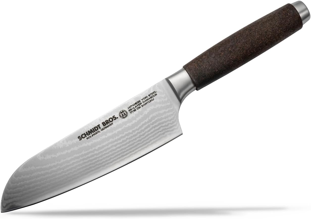 Schmidt Brothers - Artisan Series 8-Inch Bread Knife, High-Carbon German Stainless Steel Cutlery, Coconut Resin Handle