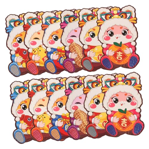 SOPOTUTU 30個年蛇年お年玉袋 カー蛇デザイン お札対応 頑丈な紙製 春節用可愛いポチ袋 向け貯封筒