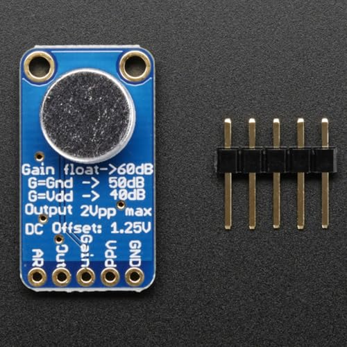 Adafruit Electret Microphone Amplifier - MAX9814 with Auto Gain Control [ADA1713] - Thumbnail 2