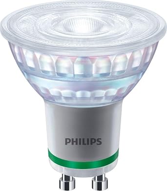 Philips Master LEDspot GU10 Ultra Efficient 2.1W 50W Equivalent Warm White 3000K, 375lm, 36  Beam Angle, Non-Dimmable PAR16 LED Bulb, Energy Class A, 50,000 Hour Life