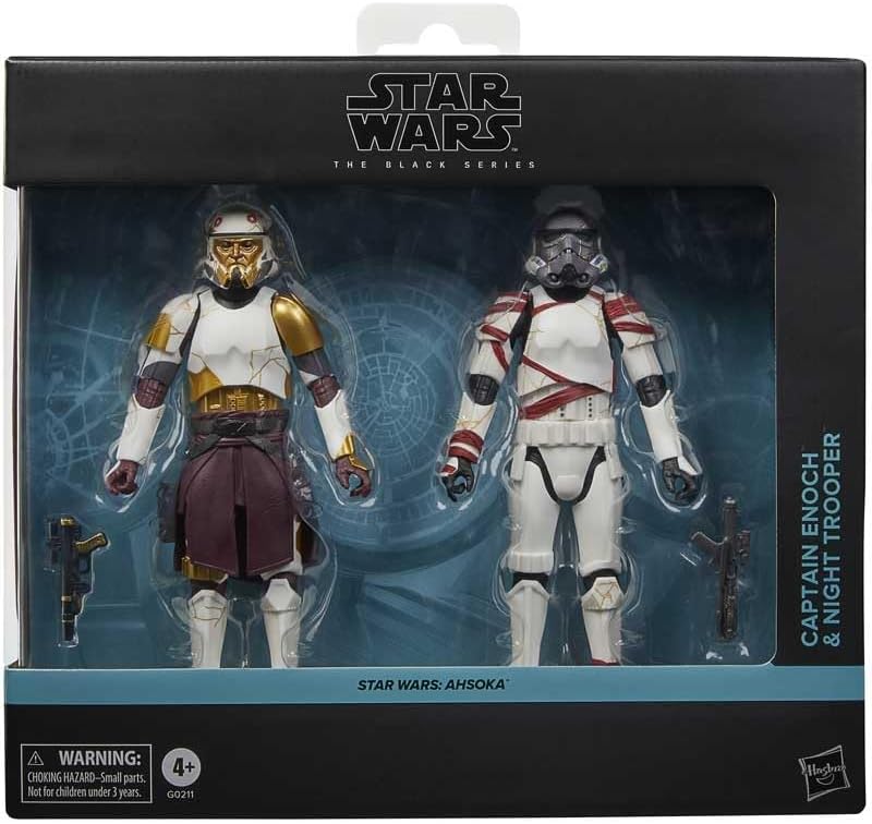 Star Wars The Black Series Captain Enoch & Night Trooper, Star Wars: Ahsoka Collectible 6 Inch Action Figure 2-Pack