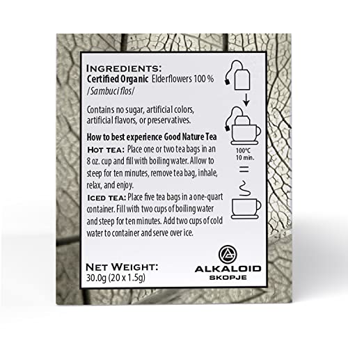 Good Nature Organic Elderflower Tea, 1.07 Ounce #TOP4