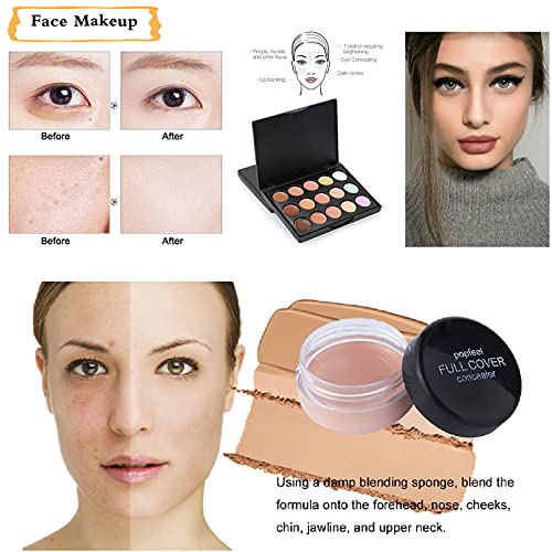 All-In-One Makeup Kit, 30 Pcs Complete Makeup Gift Set Full Kit Combination with Eyeshadow Blush Lipstick Concealer etc, Essential Starter Bundle for Women, Pro Multi-purpose Beauty Cosmetic Set#5 - Image 6