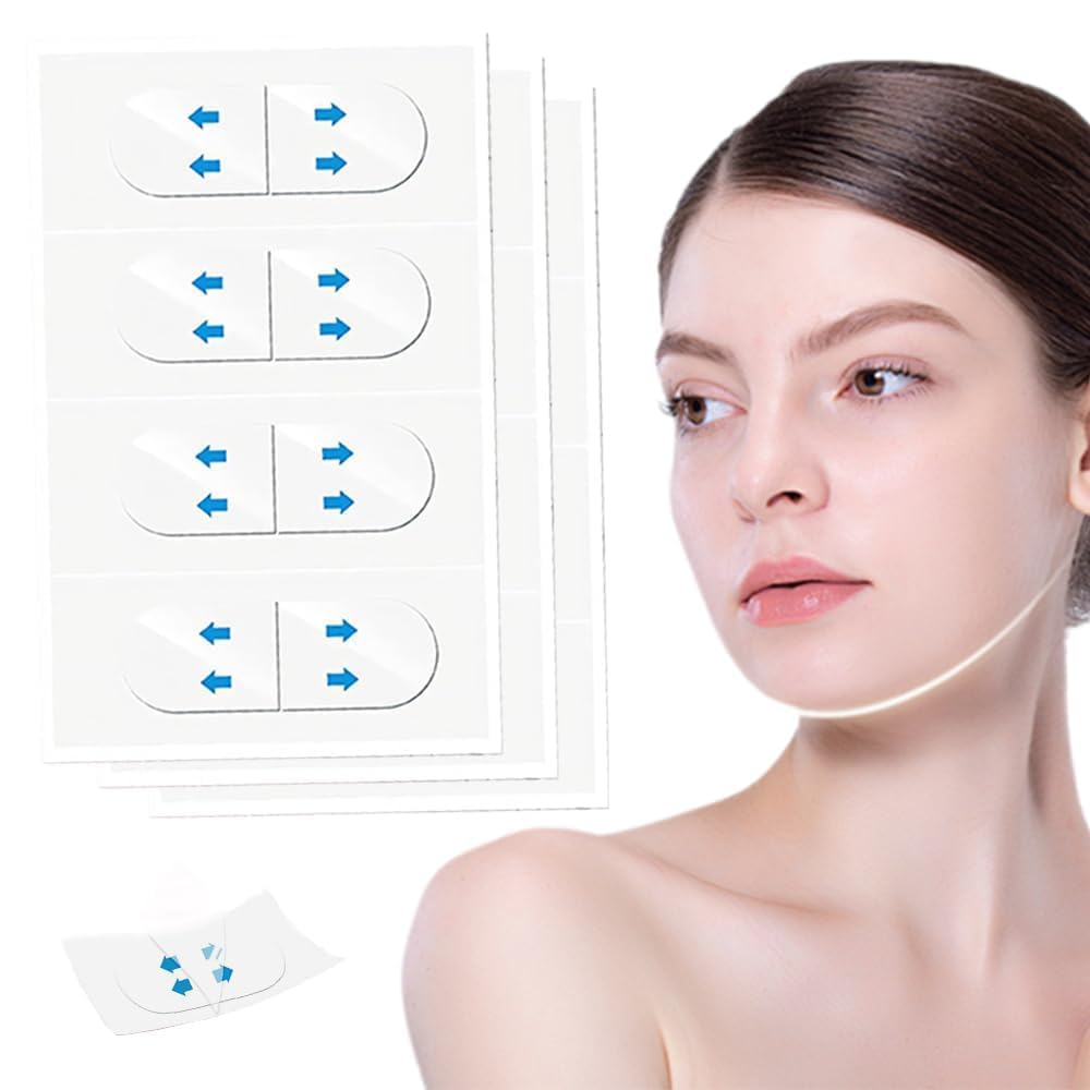 Tazweeq 120 Pcs Invisible Face Lifter Tape, New Face Lift Tape, Neck Tape Lifting Invisible Facelift Tape for Face, Instant Makeup Face Lift Tools, for Lifting Eyes, Neck, Double Chin, Sagging Skin