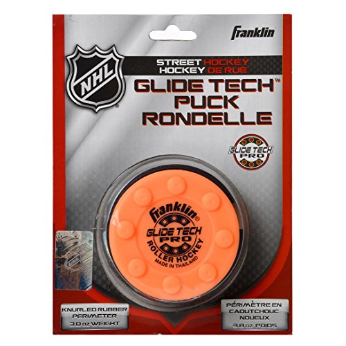Franklin Electronics NHL Glide Tech Pro Street Hockey Puck M Orange Cover