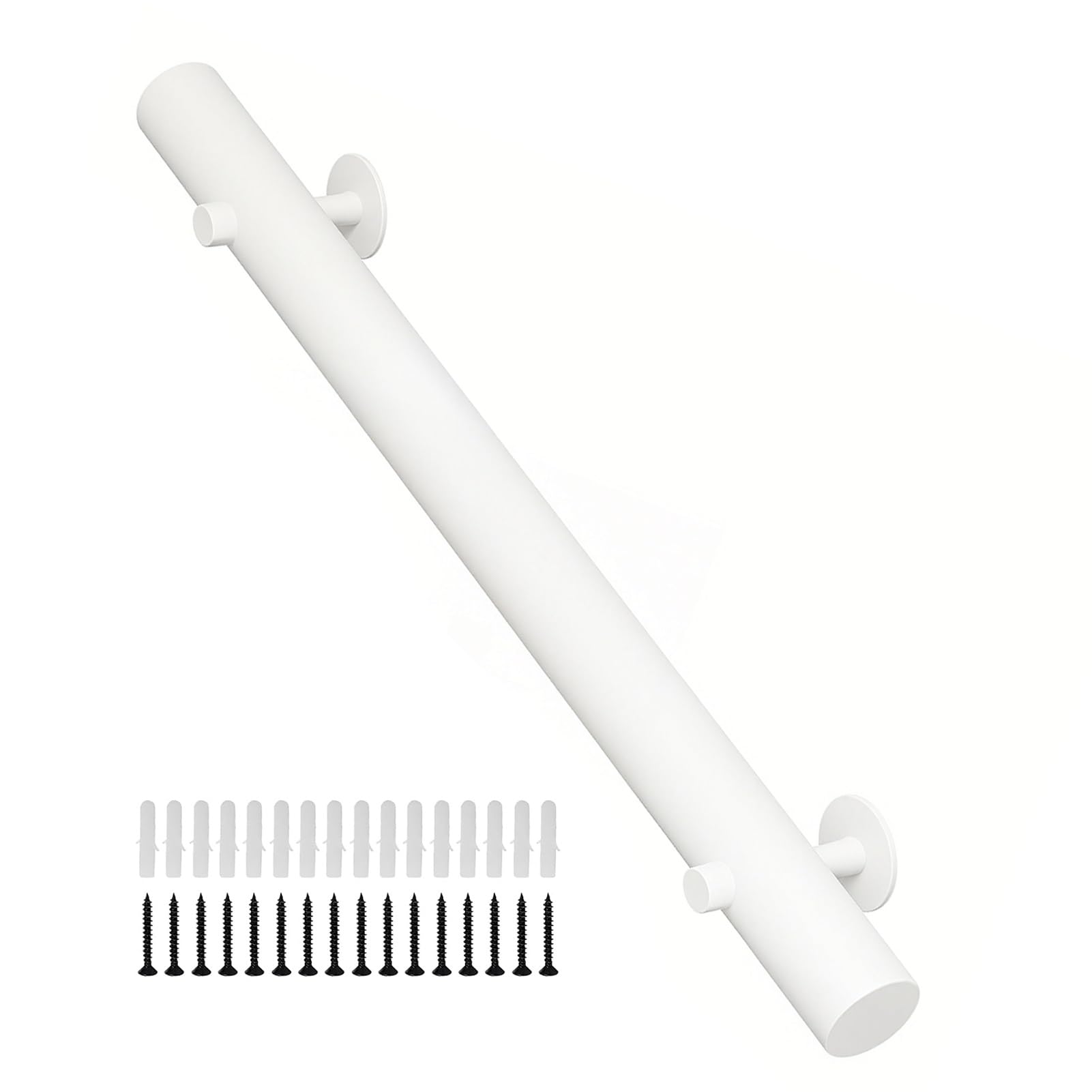 Rampe d'escalier intérieure blanche pour sécurité maison