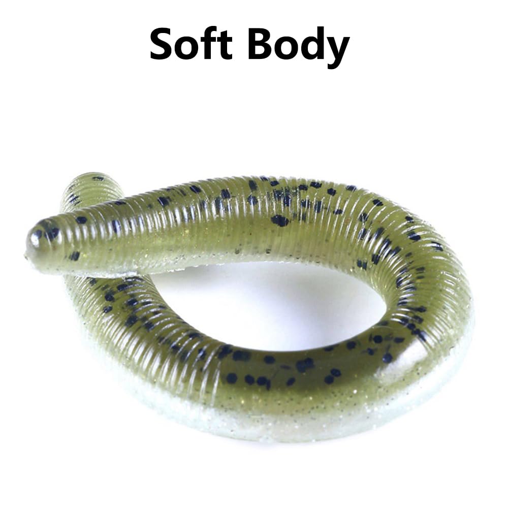 Acquista 80 pezzi 2 cm esca da pesca morbida in plastica artificiale verme larva verme esca morbida esche in Italia a partire da 5.68